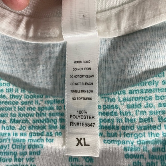 Litographs Little Women by Louisa May Alcott Super Soft Tee w/40K Words Size XL - Picture 12 of 12